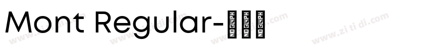 Mont Regular字体转换